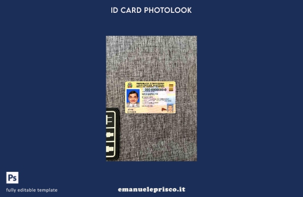 modello FRONTE photolook ID Repubblica Dominicana stile verificato